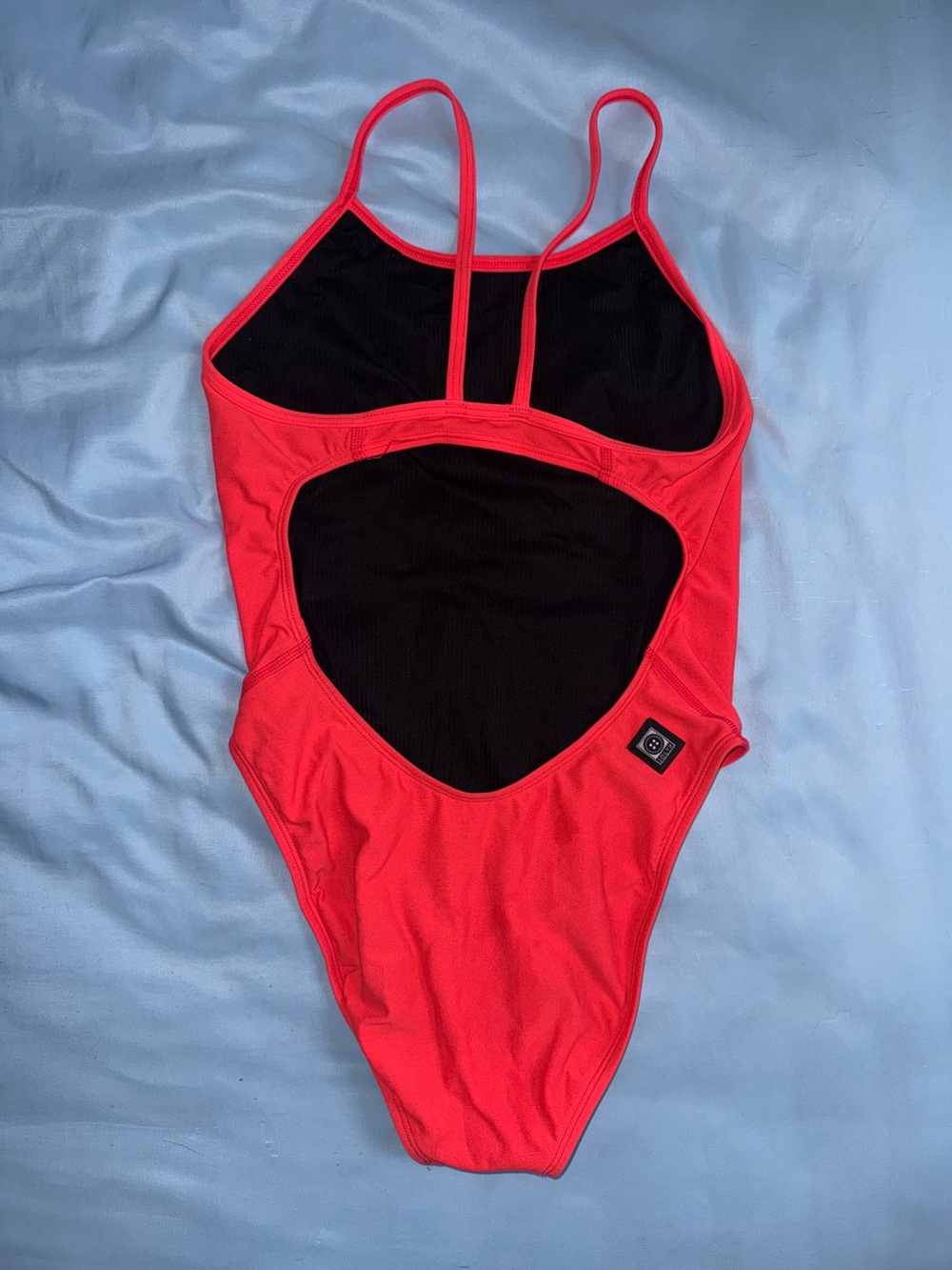 Jolyn Clothing Coral Colored One-Piece Swimsuit